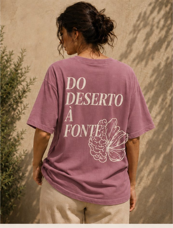 Do deserto à fonte · rosa